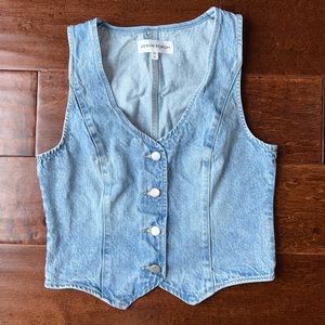 Denim Forum The '90s Mia Denim Vest - Size Medium
